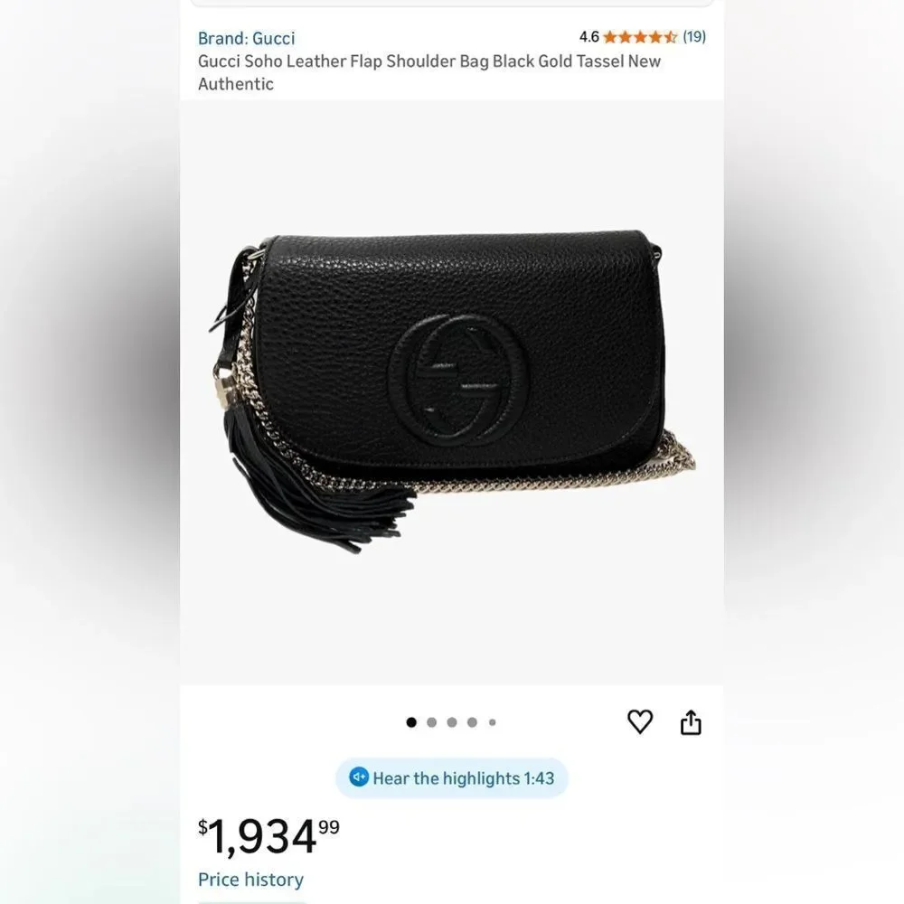 Gucci soho bag with chain - Picture 2 of 16